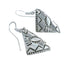 Native American Genuine Sterling Silver Hook Dangle Earrings AX129666